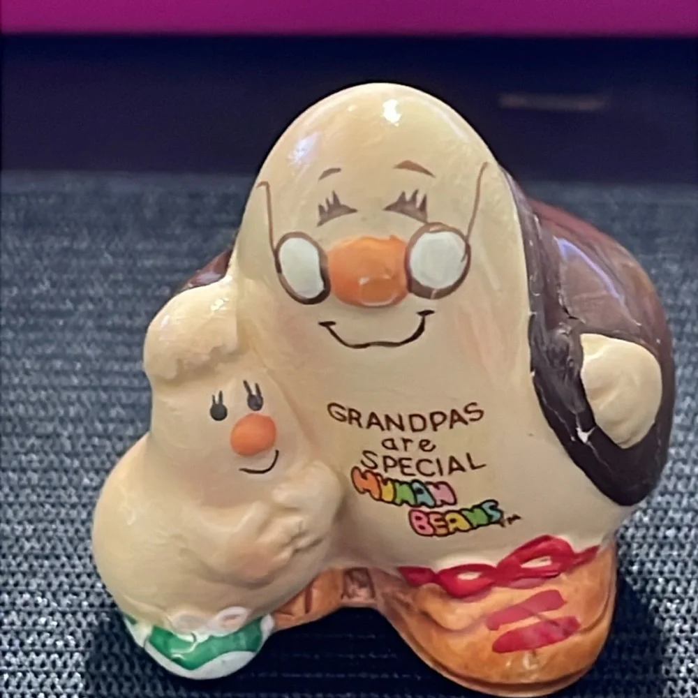 Enesco 1983 Grandpas are Special Vintage Ceramic Figurine Collectible Human bean